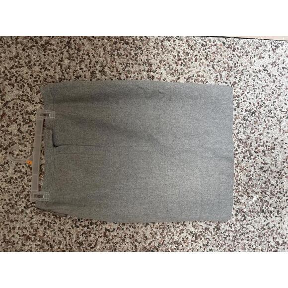 Vintage Lauren Ralph Lauren Petite 14P Wool Angora Gray Pencil Skirt - Picture 1 of 3